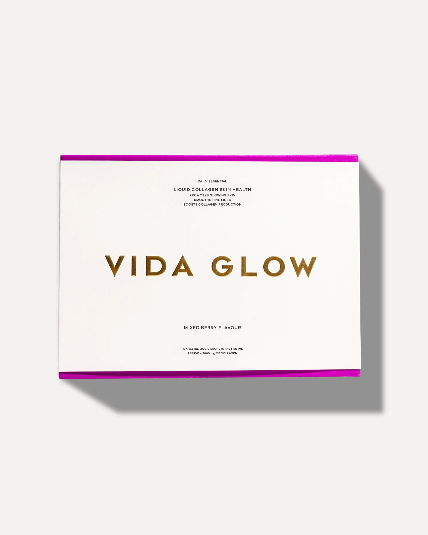 Vida Glow Liquid Collagen Skin Health Mixed Berry - 15 sachets