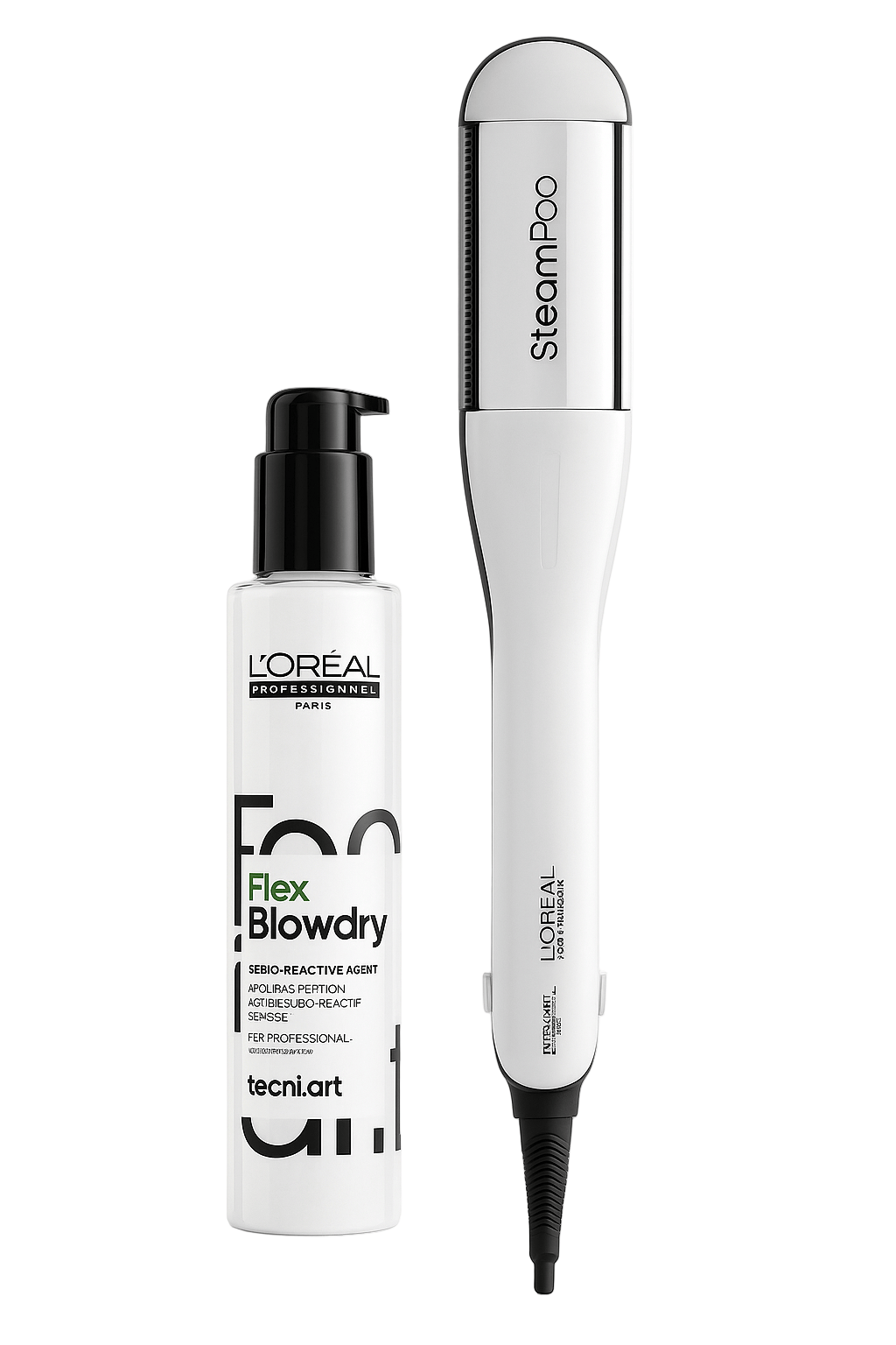 AbsoluteSkin Steampod 4.0 + FREE Tecni.Art Flex Blowdry Cream 150ml Hair Styling Products