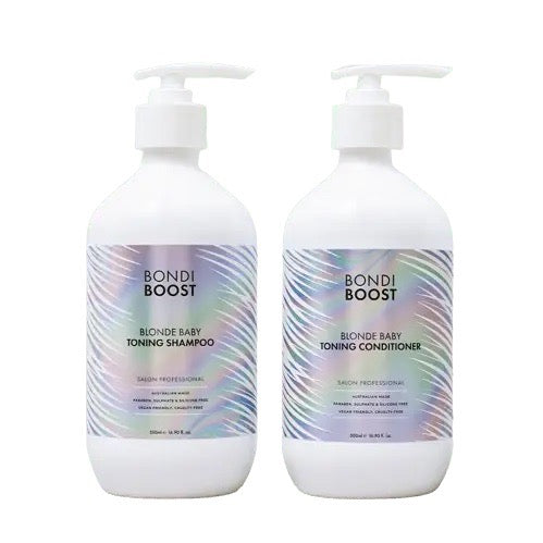 AbsoluteSkin Bondi Boost Blonde Baby Toning Shampoo and Conditioner 500ml Bundle Shampoo,Conditioner