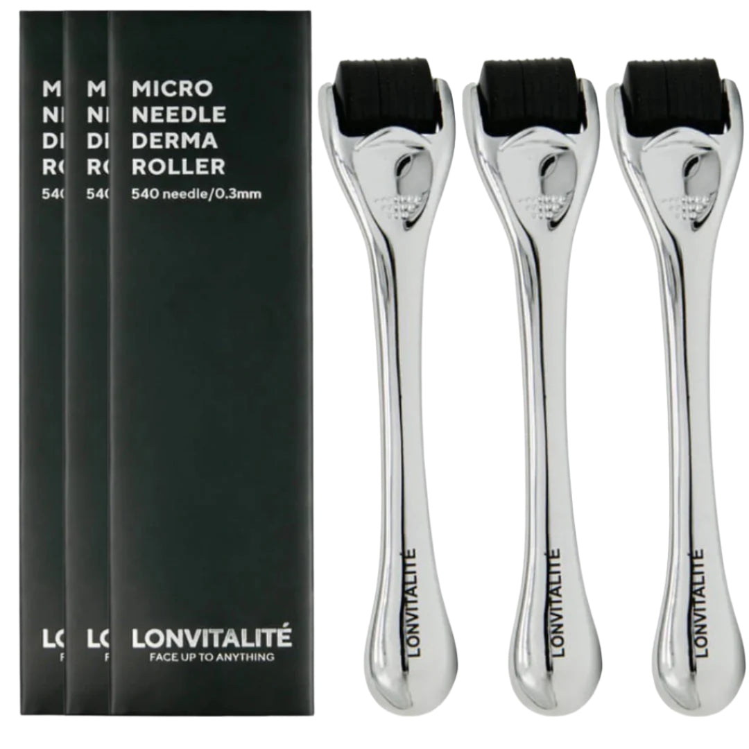 AbsoluteSkin Lonvitalite 3x Derma Roller Bundle Skin Needling