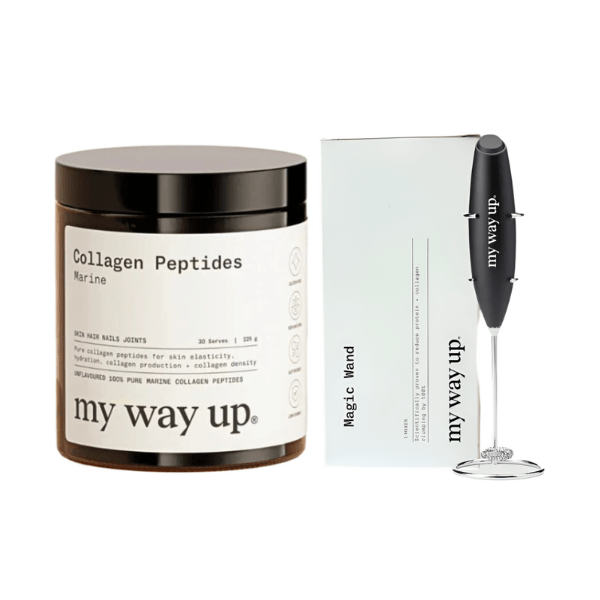 My Way Up Perfectly Pure Marine Collagen Peptides and Magic Hand Mixer Bundle