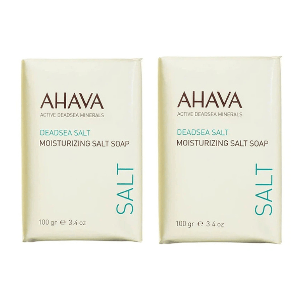 AHAVA AHAVA DUO PACK Moisturising Salt Soap - Normal to Dry Skin 100g Body Cleansers