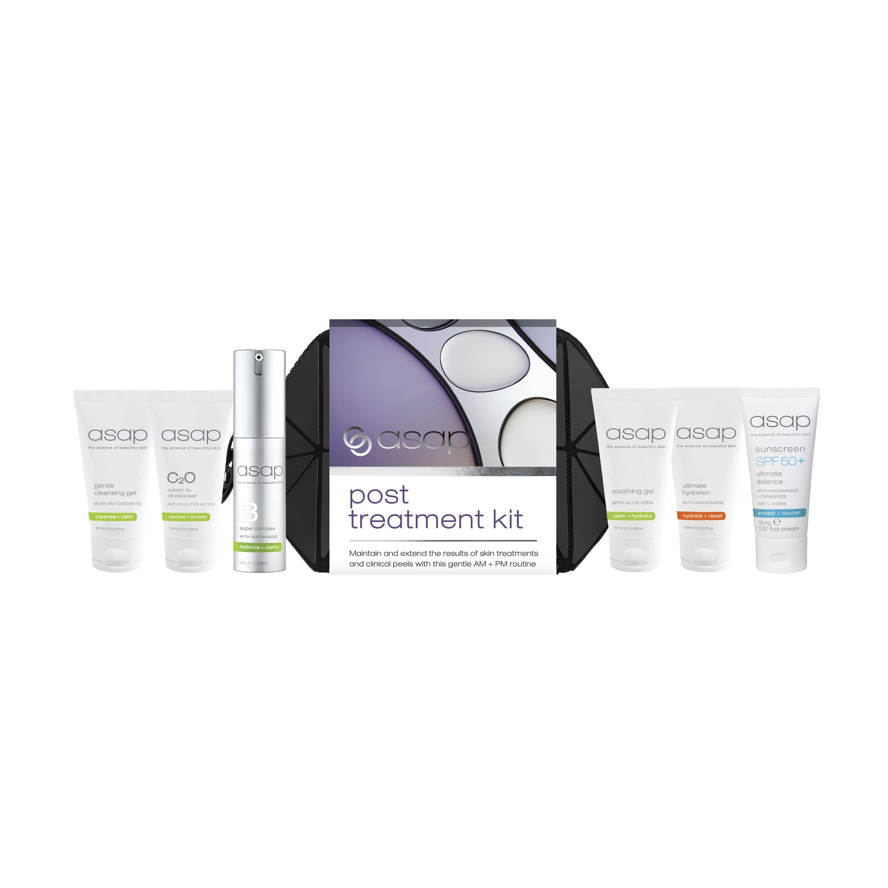 asap skin products asap post treatment kit Kits & Packs