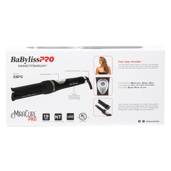 BaByliss PRO BaBylissPRO MiraCurl PRO Automatic Curler 19mm
