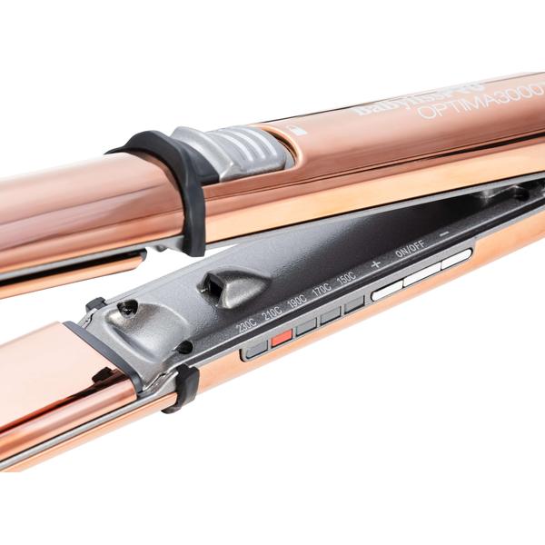 BaByliss PRO BaBylissPRO Optima 3000 Straightener - Rose Gold 32mm