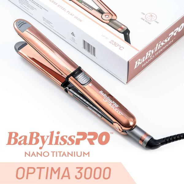 BaByliss PRO BaBylissPRO Optima 3000 Straightener - Rose Gold 32mm