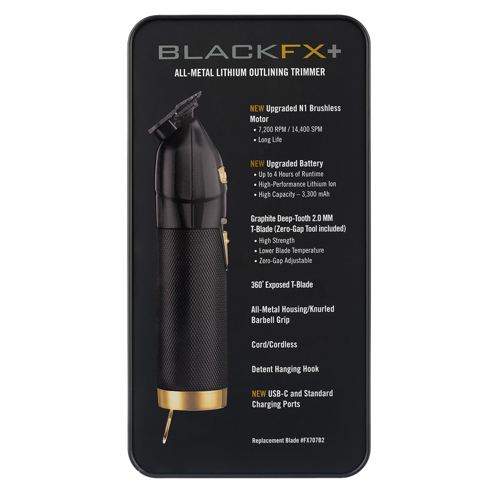 BaByliss PRO BaBylissPRO FX+ Outliner Trimmer - Black Clippers