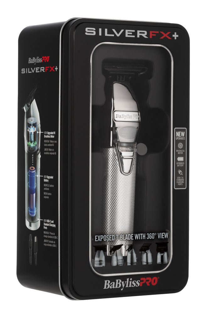 BaByliss PRO BaBylissPRO FX+ Outliner Trimmer - Silver Clippers