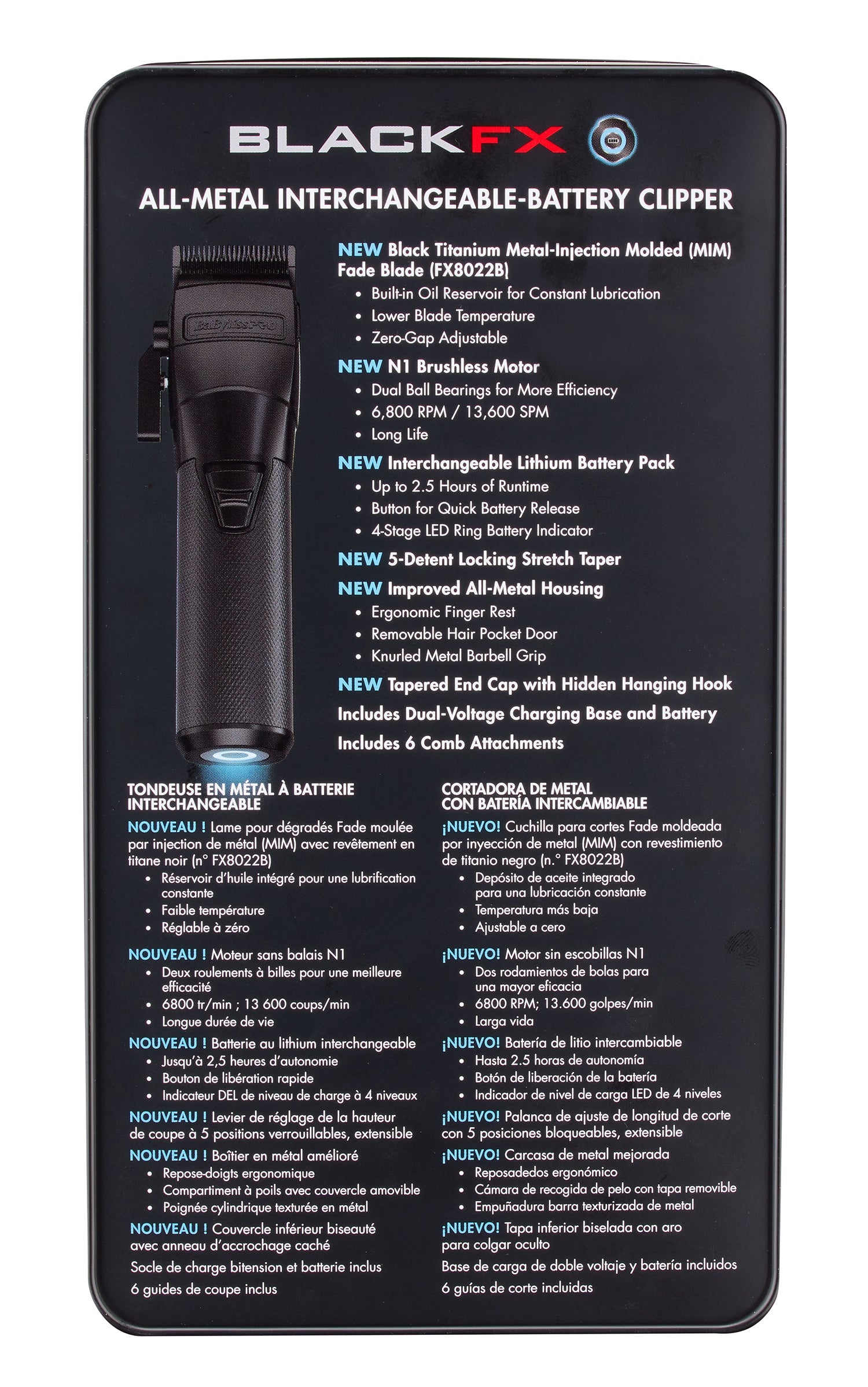 BaByliss PRO BaBylissPRO FXONE Clipper - BlackFX Clippers