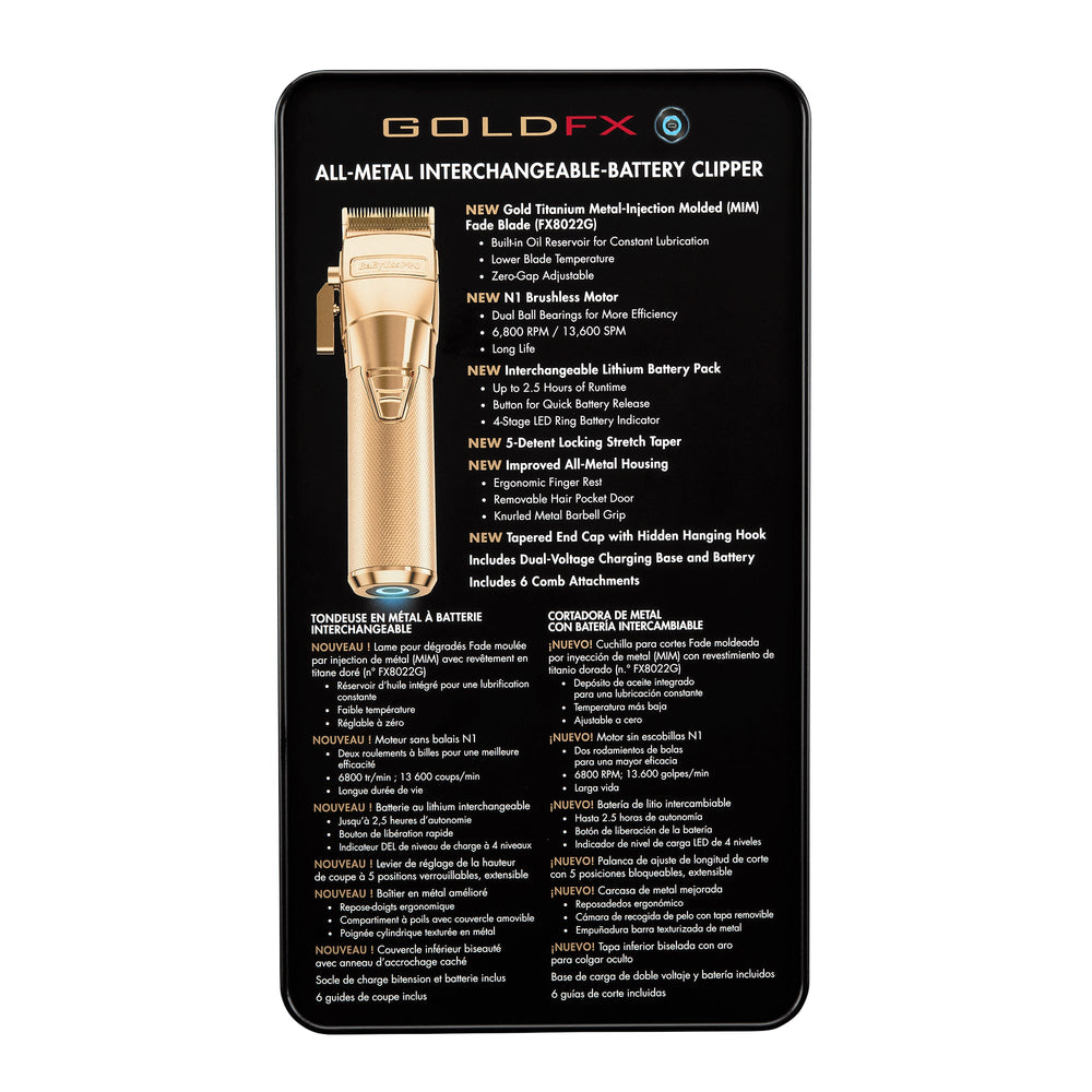 BaByliss PRO BaBylissPRO FXONE Clipper - GoldFX Clippers