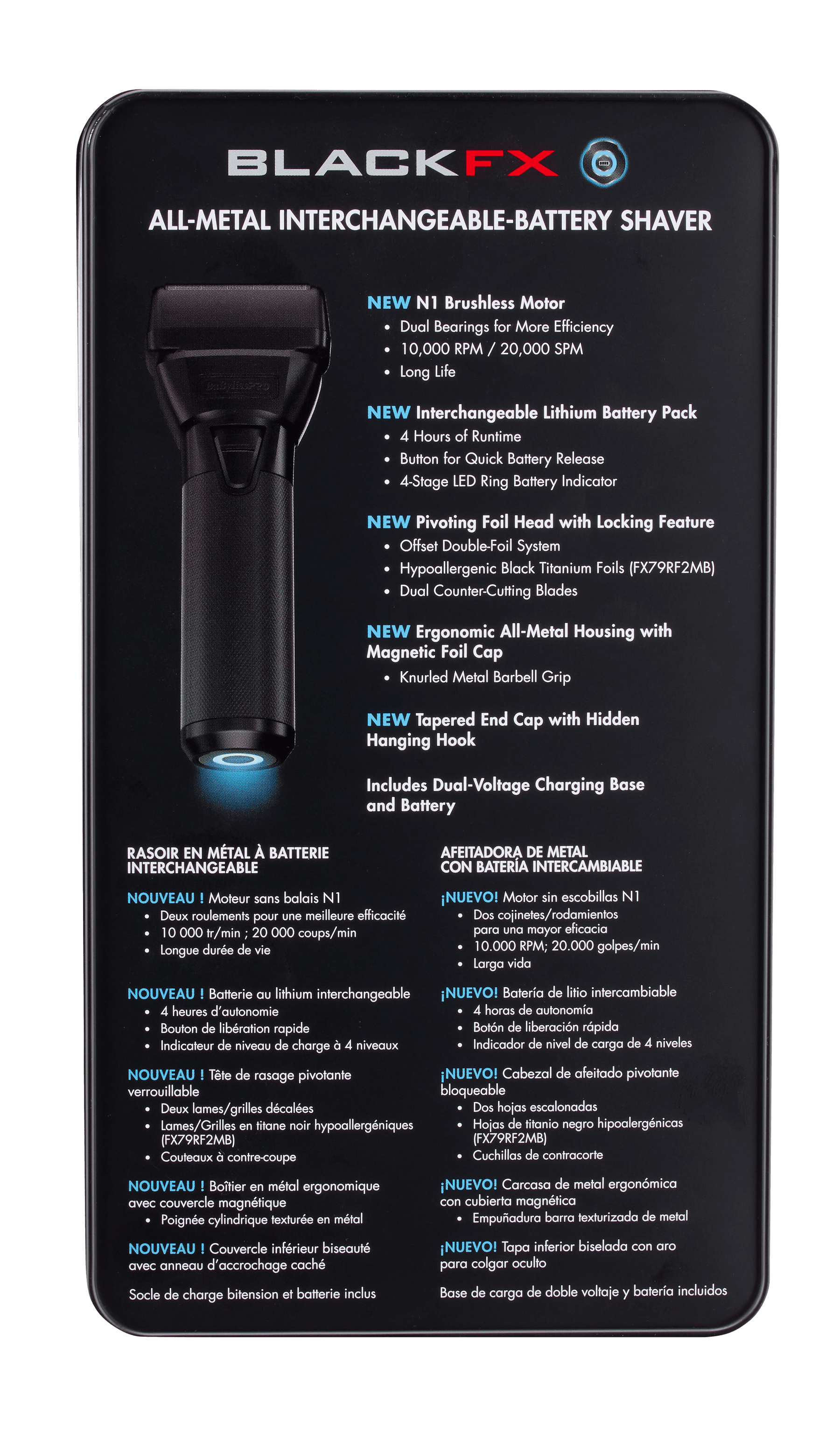 BaByliss PRO BaBylissPRO FXONE Shaver - BlackFX Clippers