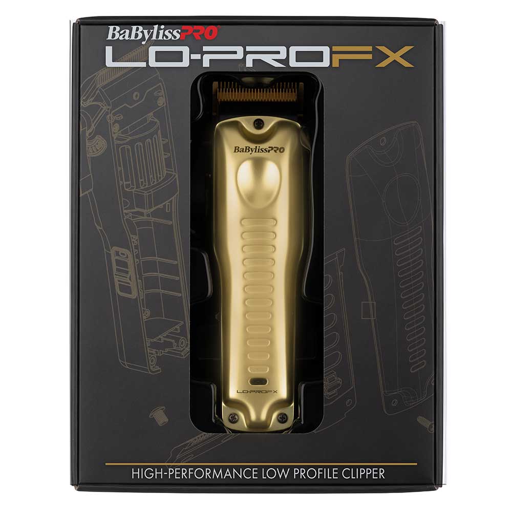 BaByliss PRO BaBylissPRO Lo-ProFX Clipper - Gold Cord/Cordless Clippers