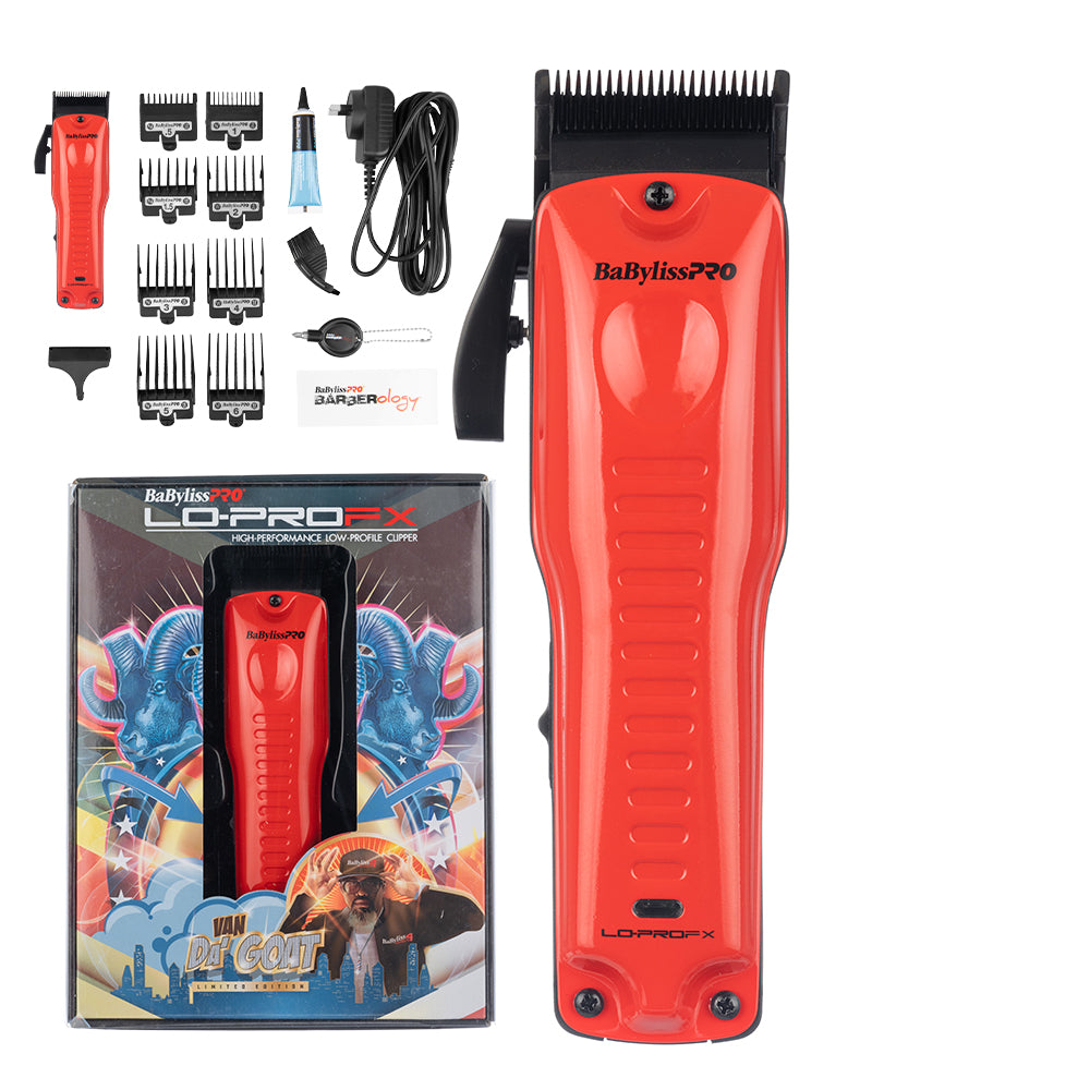 BaByliss PRO BaBylissPRO Lo-ProFX Clipper - Red Cord/Cordless Clippers