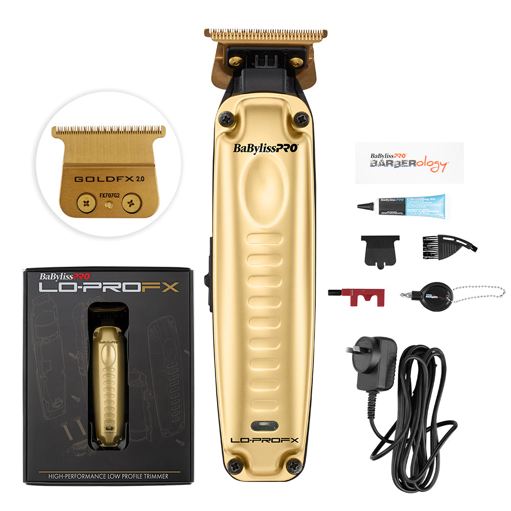 BaByliss PRO BaBylissPRO Lo-ProFX Trimmer - Gold Cord/Cordless Clippers
