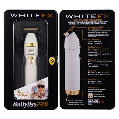 BaByliss PRO BaBylissPRO White FX Skeleton Outliner Lithium Trimmer Clippers