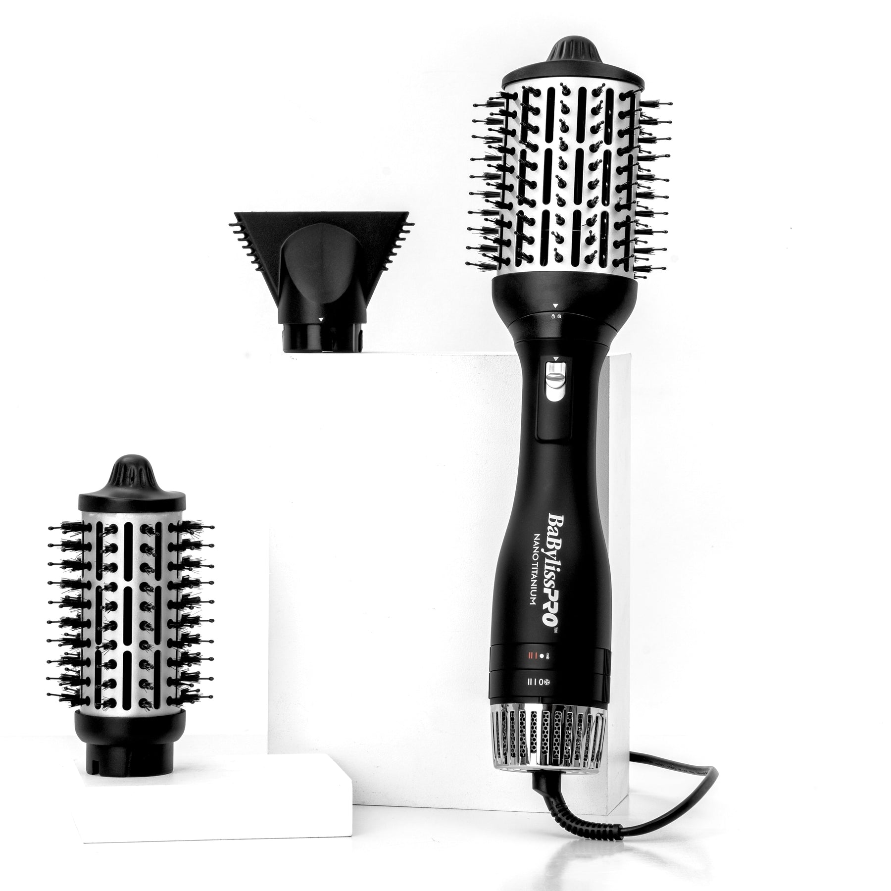 BaByliss PRO BaBylissPRO Nano Titanium Interchangable 2 in 1 Hot Air Brush + Dryer Hair Dryers