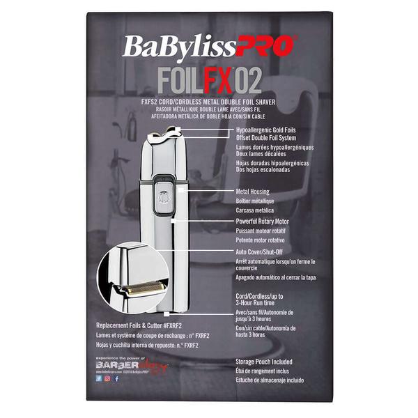 BaBylissPRO BaBylissPRO Silver Double Foil Shaver Beard Care