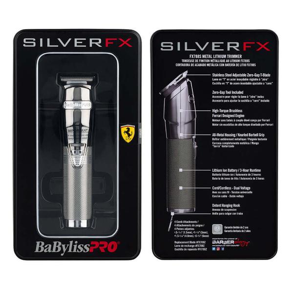 BaBylissPRO BaBylissPRO Silver FX Trimmer Cord/Cordless Beard Care