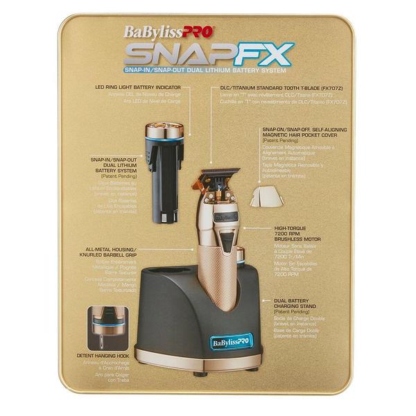 BaBylissPRO BaBylissPRO SnapFX Gold Trimmer Cordless Beard Care