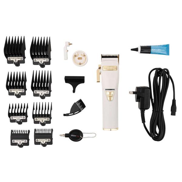 BaBylissPRO BaBylissPRO White FX Lithium Clipper - White Cord/Cordless Beard Care
