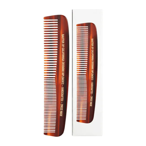 Baxter of California Baxter Of California Tortoiseshell Beard & Moustache Comb 9cm Beard Care