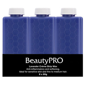 BeautyPro BeautyPro Lavender Creme Strip Wax 6 x 80g Body Care [Health and Beauty]
