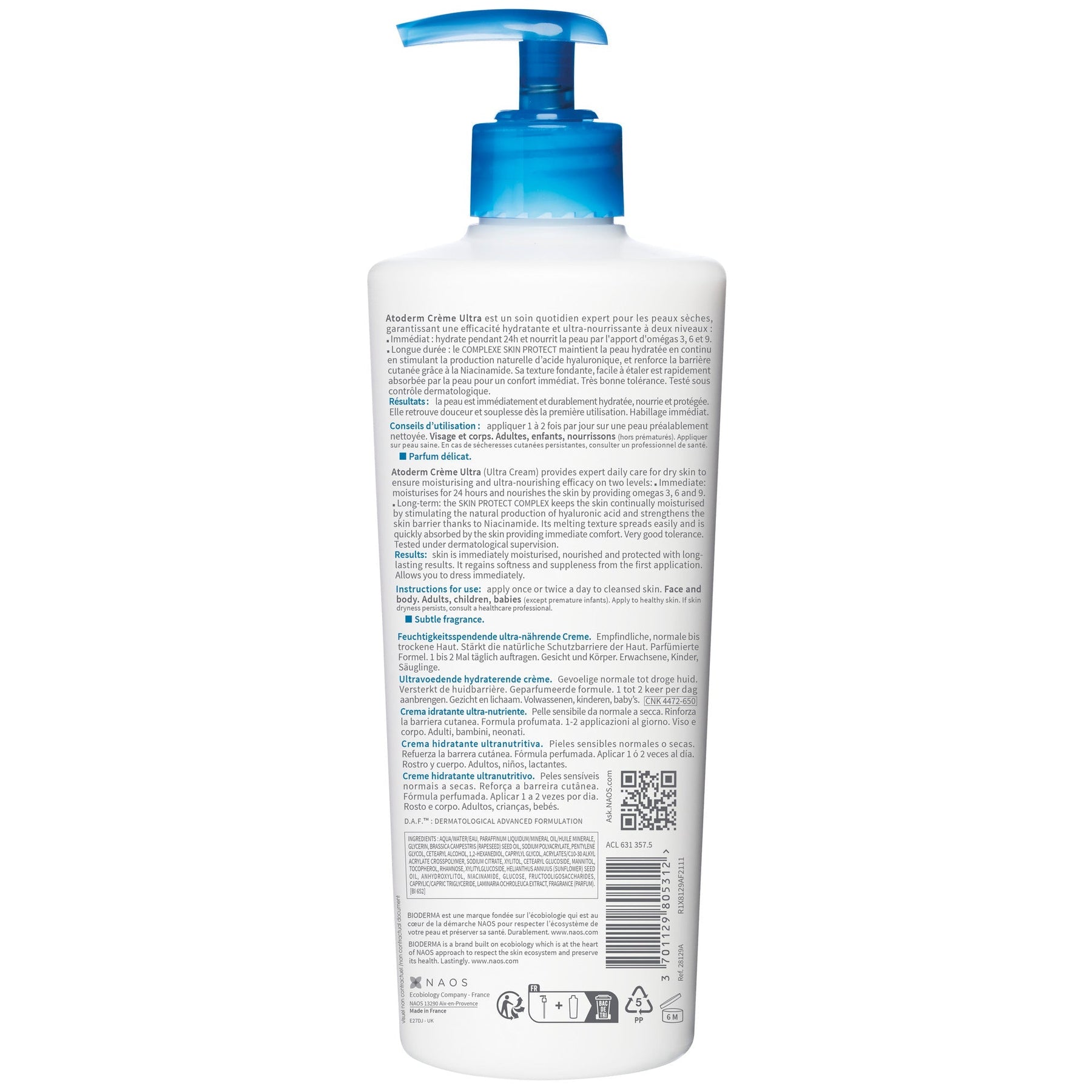 Bioderma Bioderma Atoderm Ultra-Nourishing Crème 500ml Body Care