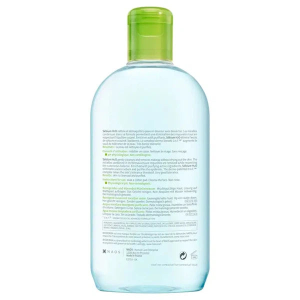 Bioderma Bioderma Sebium H2O Purifying Micellar Cleansing Water 500ml Cleansers