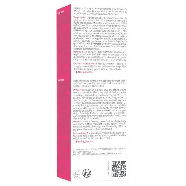Bioderma Bioderma Sensibio Defensive Lightweight Soothing Moisturiser 40ml Moisturisers