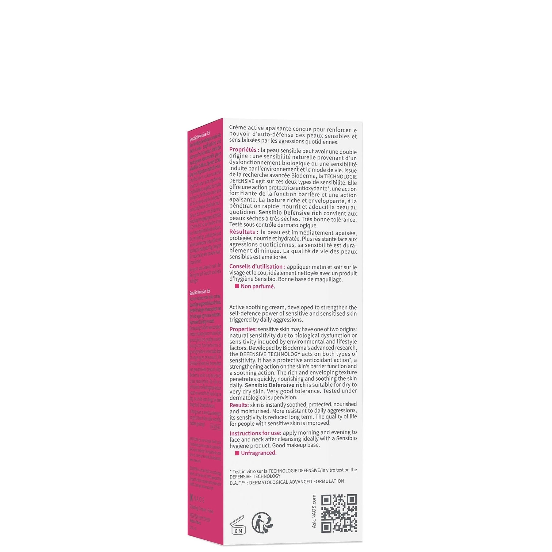 Bioderma Bioderma Sensibio Defensive Rich Active Soothing Cream 40ml Skin Care