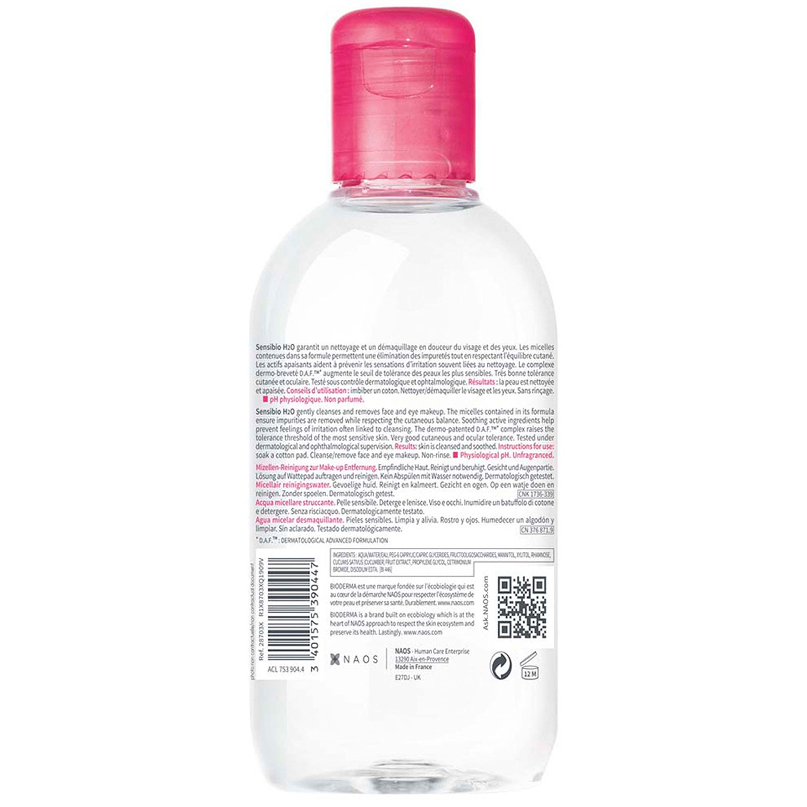 Bioderma Bioderma Sensibio H2O Cleansing Micellar Water for Sensitive Skin 250ml Skin Care