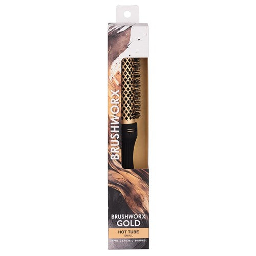 Brushworx Brushworx Gold Ceramic Hot Tube Brush - 40mm Small Hair Brushes