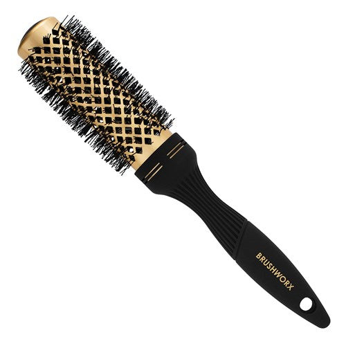 Brushworx Brushworx Gold Ceramic Hot Tube Brush - 50mm Medium Hair Brushes