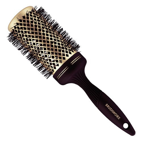 Brushworx Brushworx Gold Ceramic Hot Tube Brush - 70mm Extra Large Hair Brushes