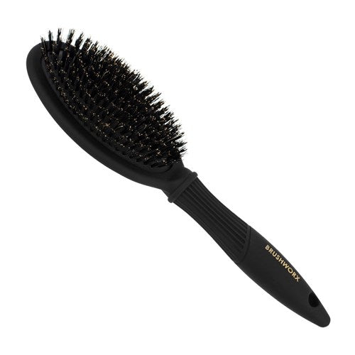 Brushworx Brushworx Gold Oval Cushion Brush Boar Bristle Hair Brushes