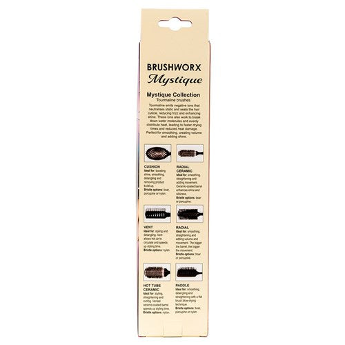 Brushworx Brushworx Mystique Tourmaline Radial Hot Tube - Large 60mm Hair Brushes