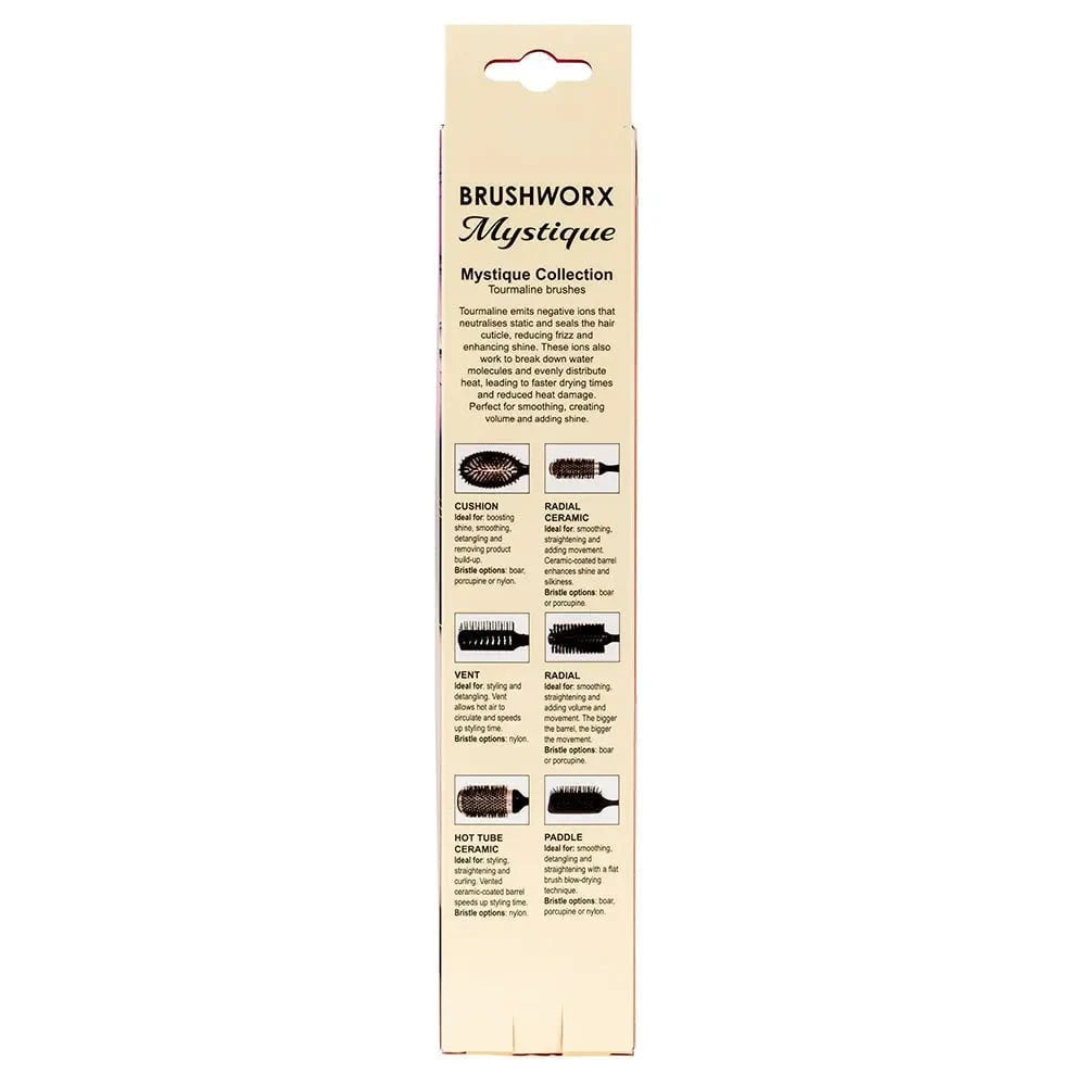 Brushworx Brushworx Mystique Tourmaline Radial Hot Tube - Medium 55mm Hair Brushes