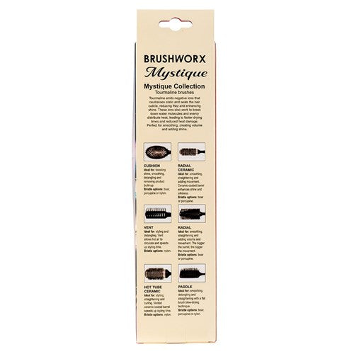 Brushworx Brushworx Mystique Tourmaline Radial Hot Tube - XLarge 70mm Hair Brushes