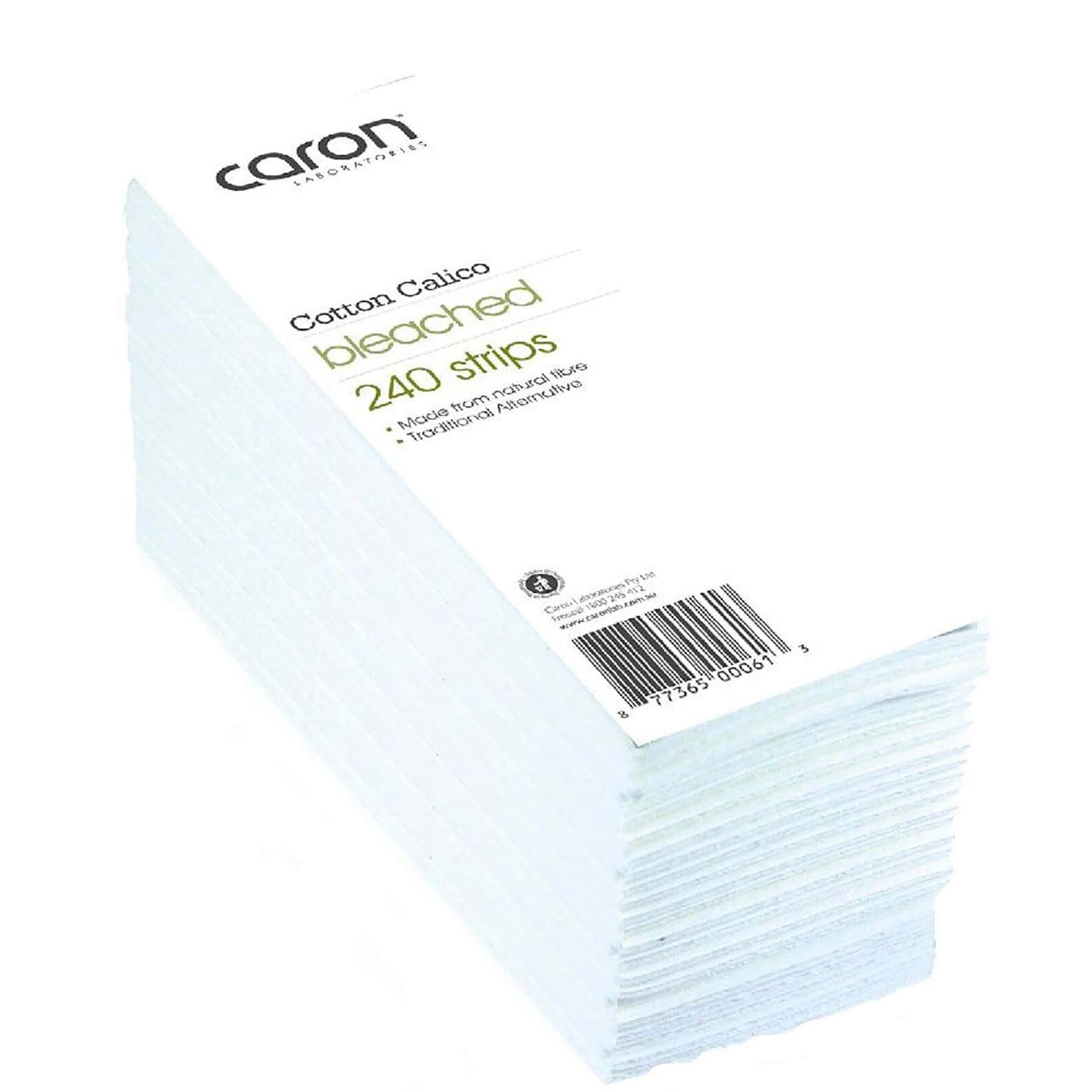 Caronlab Caronlab Cotton Bleached Calico Strips (Pack of 240) Body Care