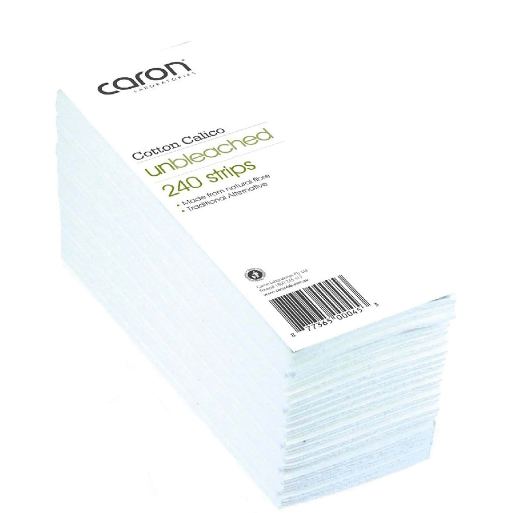 Caronlab Caronlab Cotton Unbleached Calico Strips (Pack of 240) Body Care
