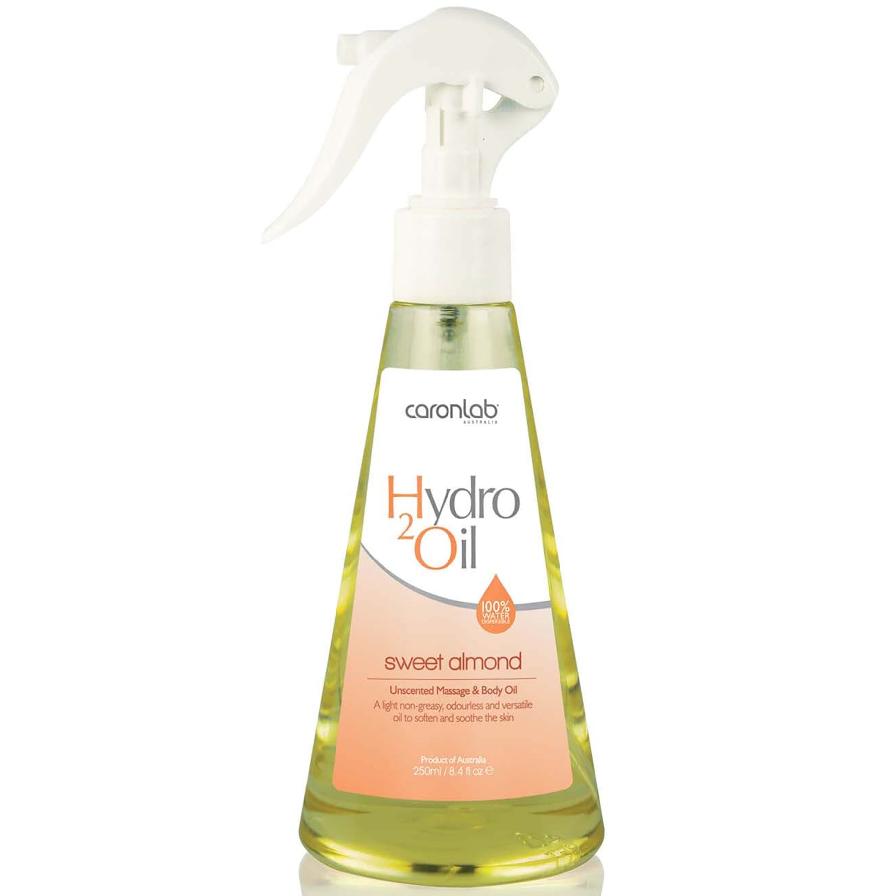 Caronlab Caronlab Hydro2Oil Sweet Almond Unscented Massage and Body Oil 250ml Body Care