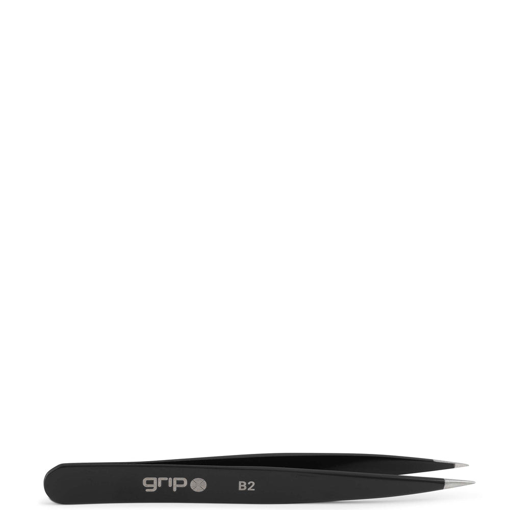 Caronlab Caronlab Pointed Tip Tweezer - Matte Black Body Care