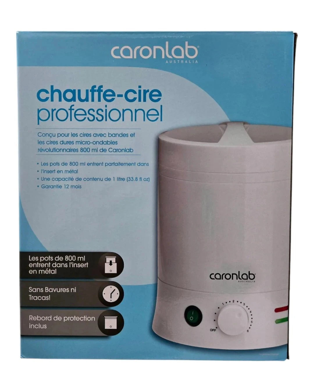 Caronlab Caronlab Professional 800g Wax Heater 1L Body Care