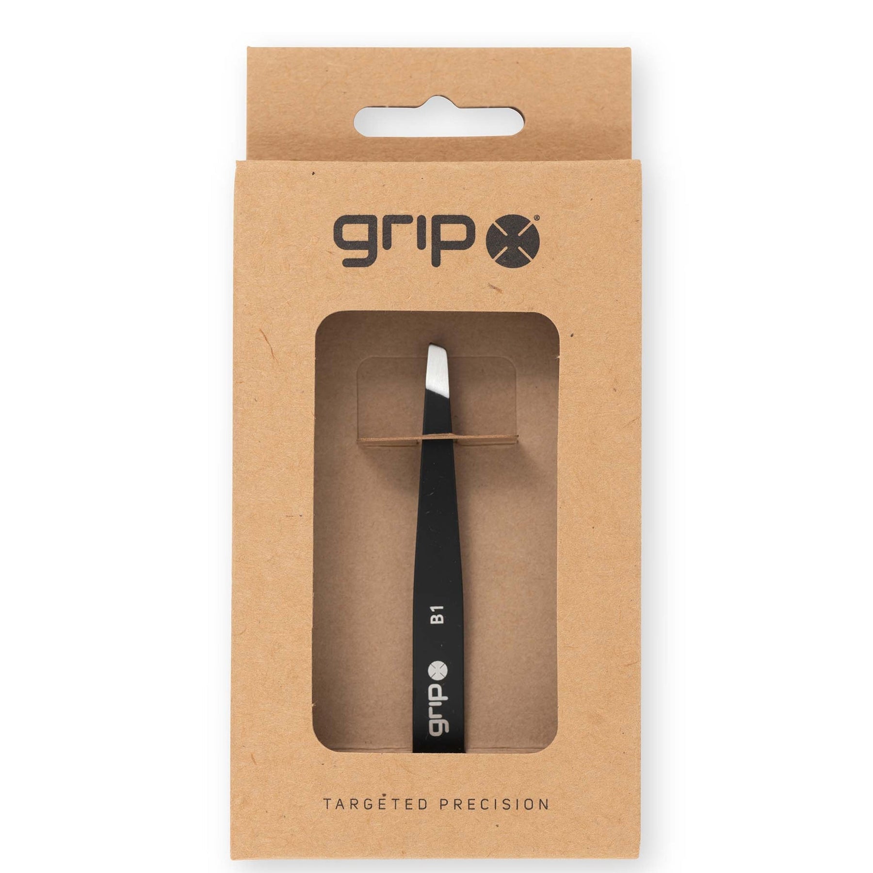 Caronlab Caronlab Slanted Tip Tweezer - Matte Black Body Care