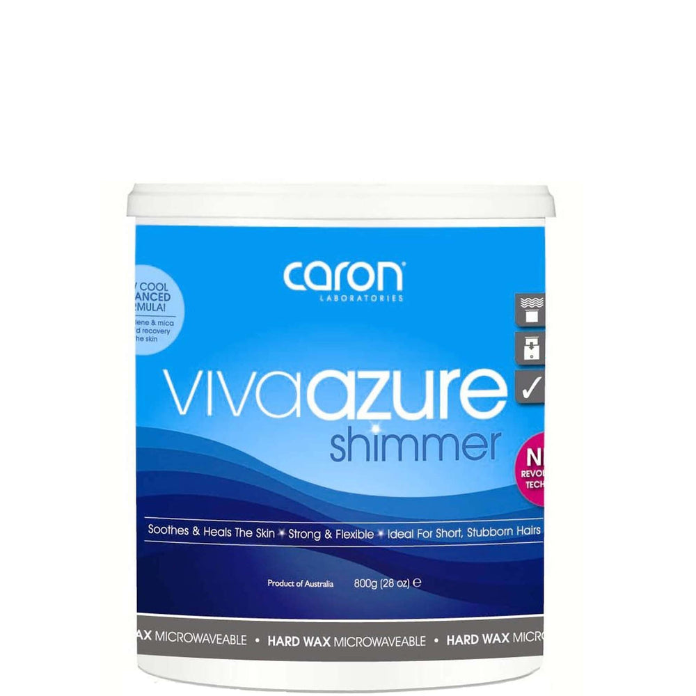 Caronlab Caronlab Viva Azure Shimmer Microwaveable Hard Wax 800g Body Care