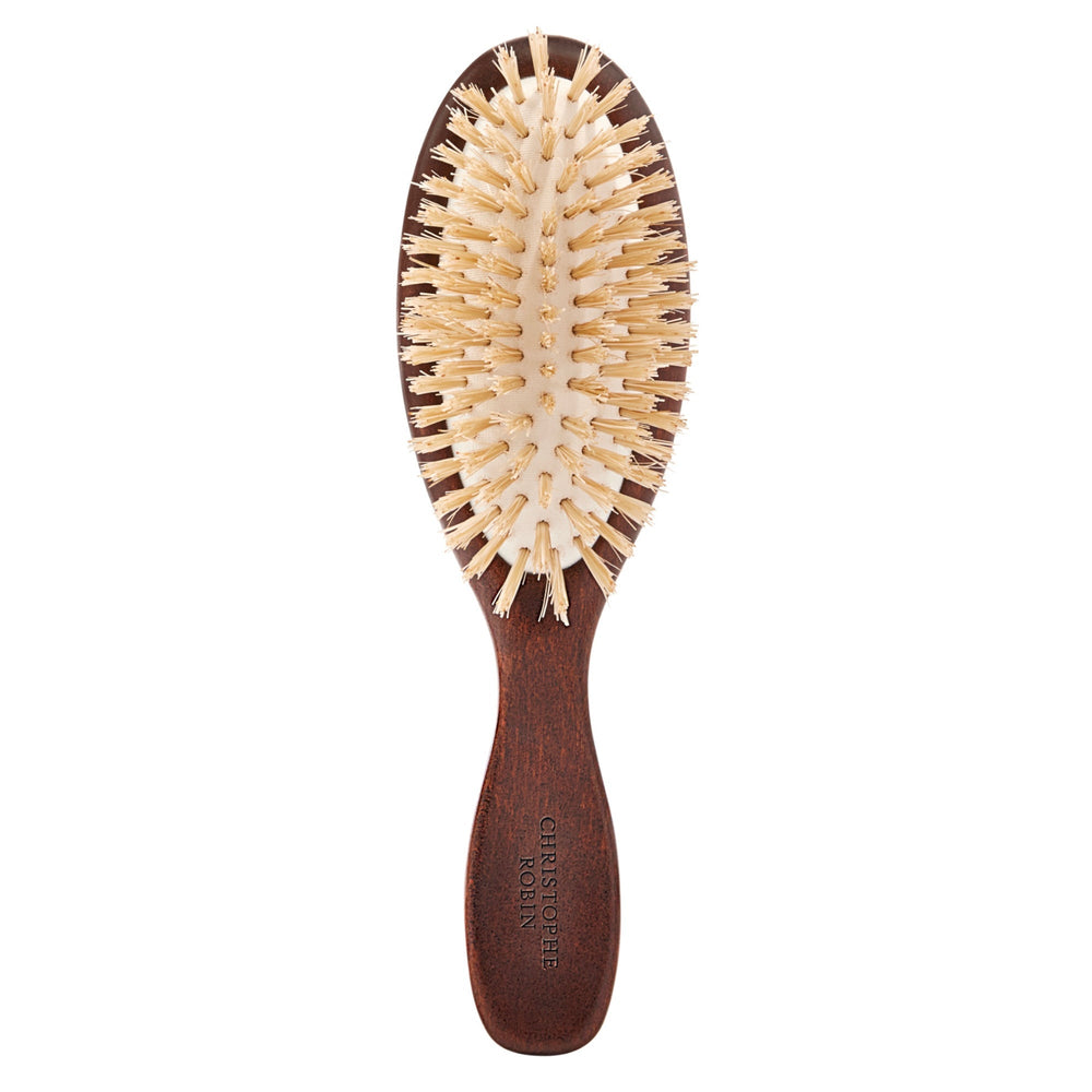 Christophe Robin Christophe Robin Travel Hairbrush with Natural Boar-Bristle and Wood Hair Care