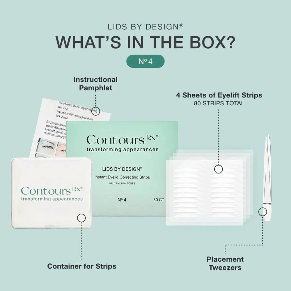 Contours RX Contours Rx Lids by Design 7mm Eye Lift Strips - 80 Pack Eye Treatments