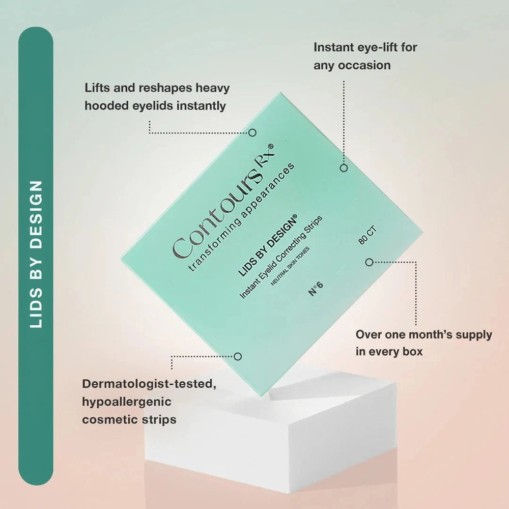 Contours RX Contours Rx Lids by Design 7mm Eye Lift Strips - 80 Pack Eye Treatments