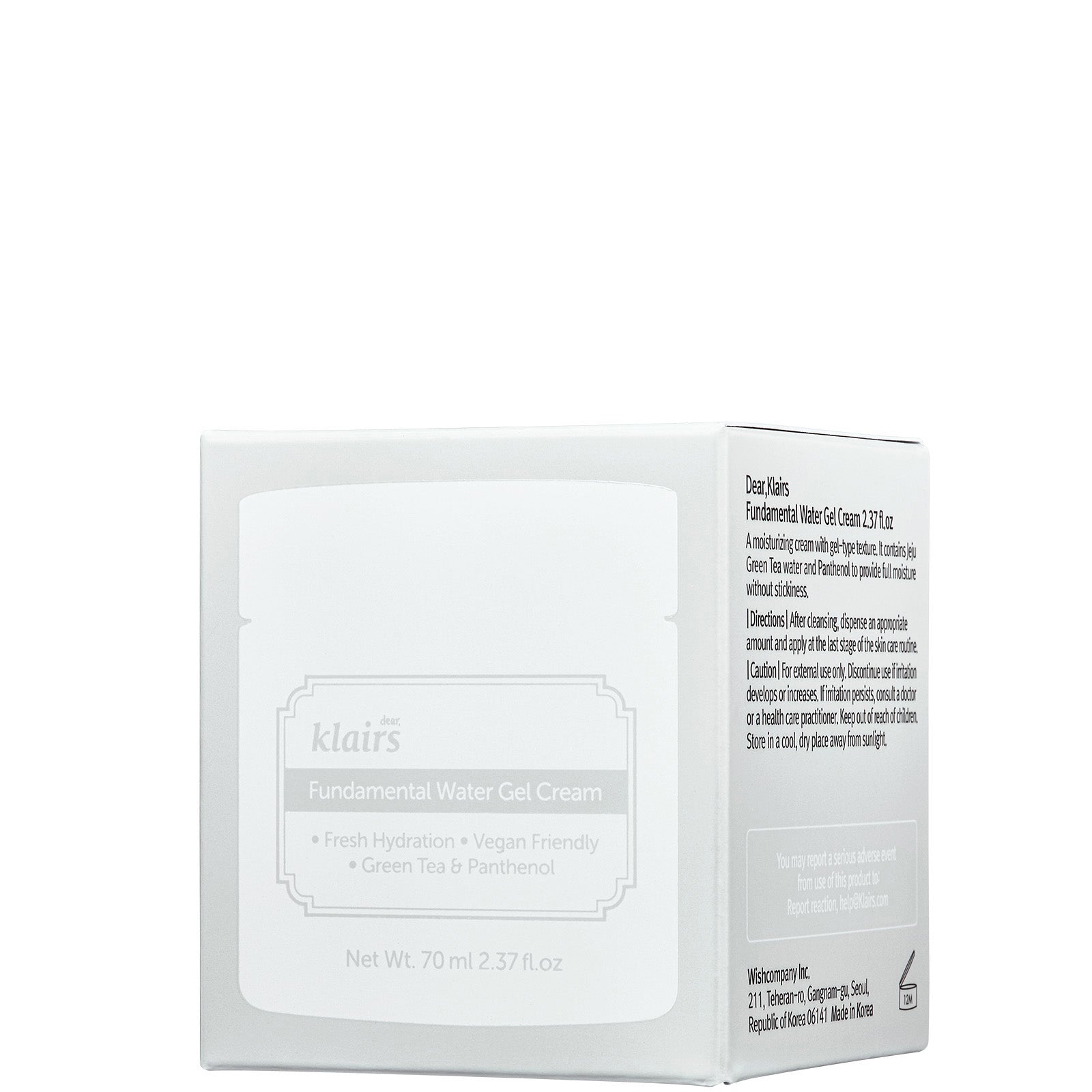 Dear Klairs Dear, Klairs Fundamental Water Gel Cream 70ml Skin Care