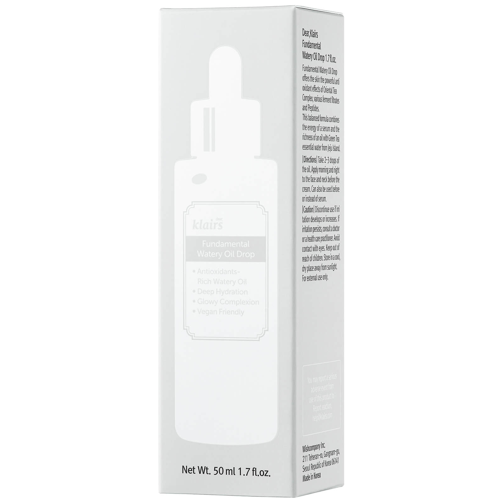 Dear Klairs Dear, Klairs Fundamental Watery Oil Drop 50ml Skin Care